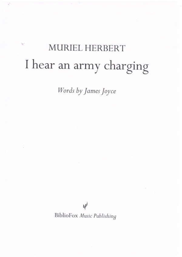 Cover page of Herbert I hear an army charging