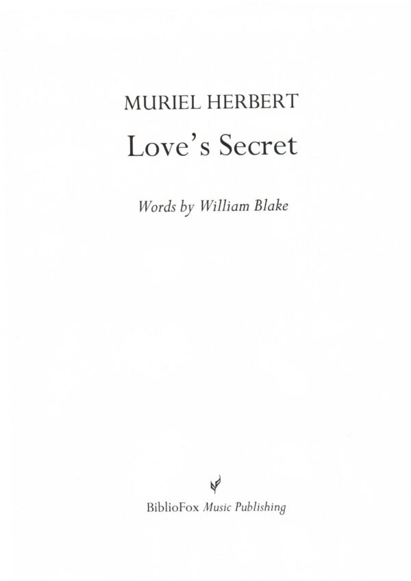 Cover page of Herbert Love’s Secret